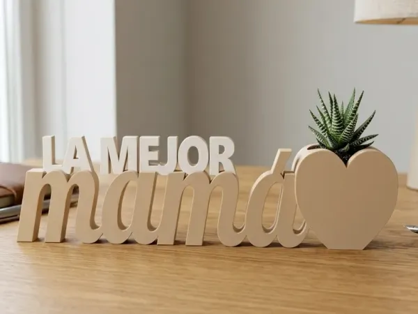 Maceta "La Mejor Mamá" — diseño 3D de MeryHoop