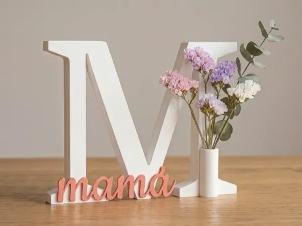 Decoración floral "Mamá" — diseño 3D de MeryHoop