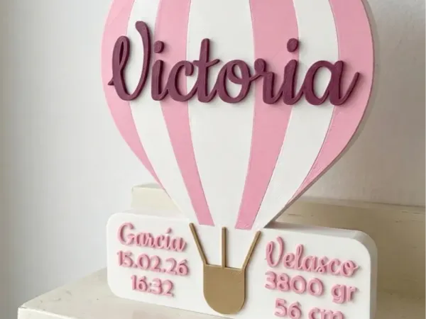 Globo aerostático natalicio — diseño 3D de MeryHoop