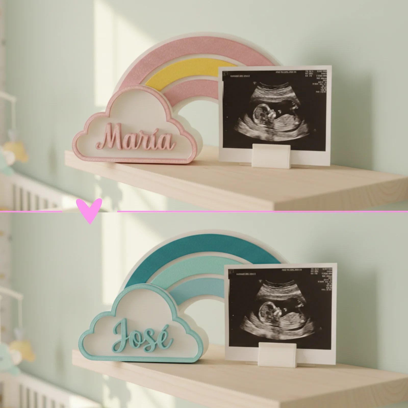 Arcoíris de colores para ecos y fotos