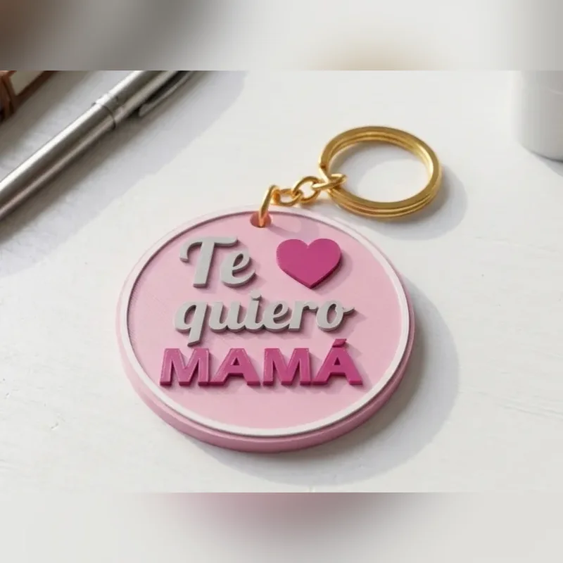 Llavero "Te quiero mamá" — Llaveros con encanto personalizado
