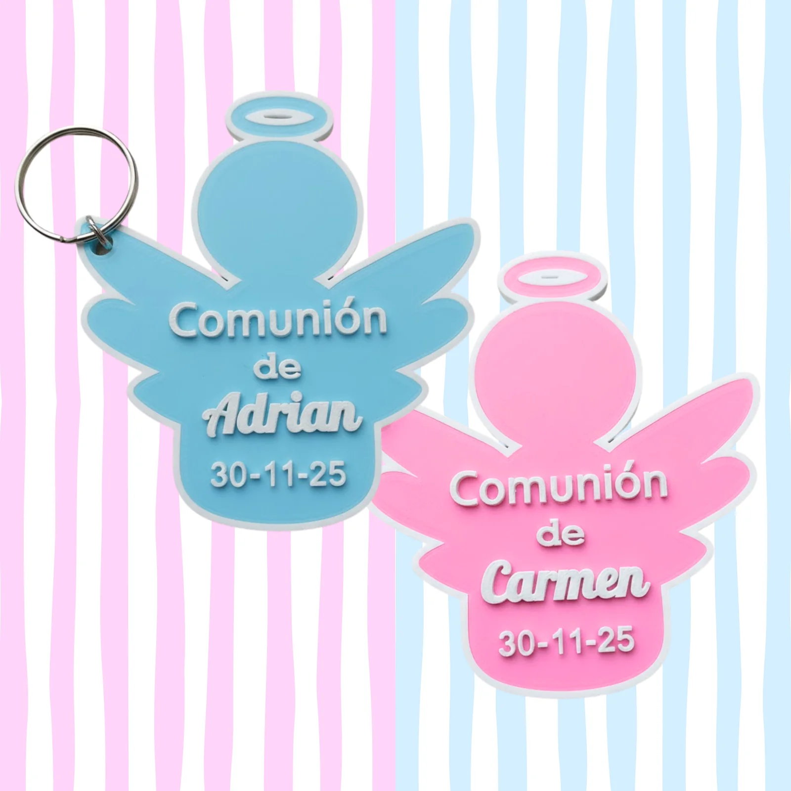 Angelito para Comunión con nombre y fecha